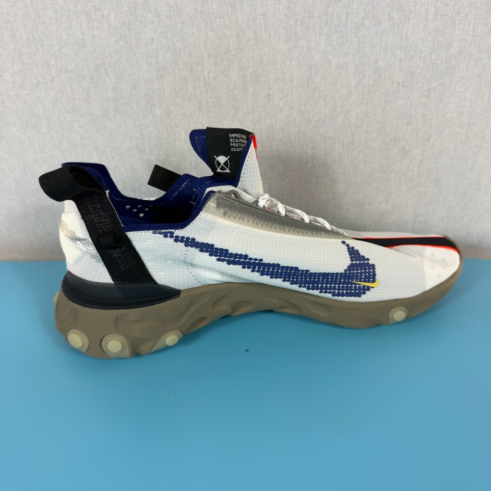 Nike White, Navy & Tan Men's Athletic Sneakers - Picture 8 of 9